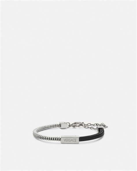 versace armband silber herren|Versace .